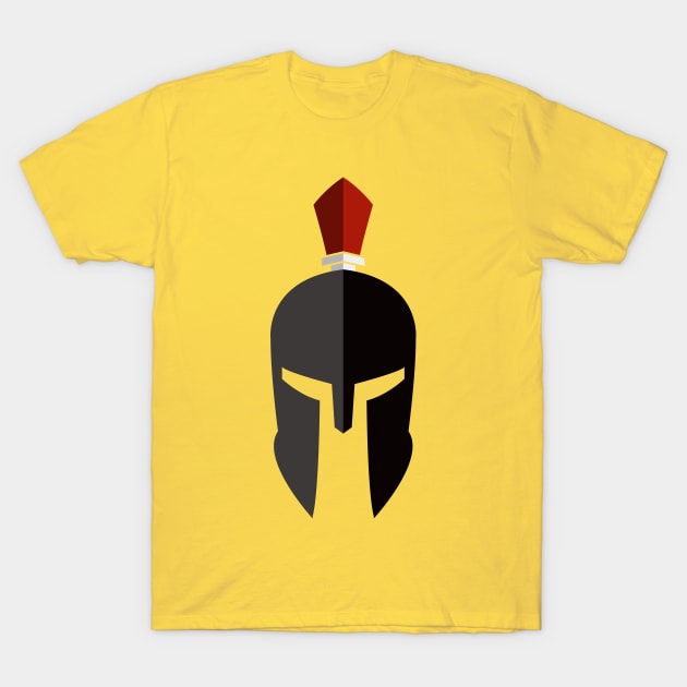 Spartan Sparta Warrior Helmet T-Shirt by vladocar